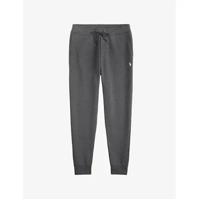Polo Ralph Lauren Trousers Featuring Elastic Waistband And Ribbed Cuffs In Gray