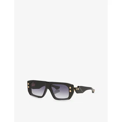 Dita Womens Gold D4000477 Hyper-1183 Rectangular-frame Acetate Sunglasses In Neutral