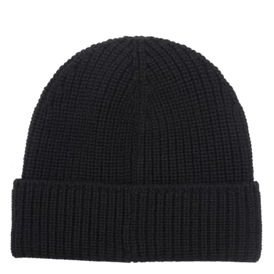 Canada Goose Ribbed Knit Toque With Folded Cuff In Black