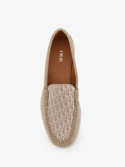 Dior Men Granville Suede Loafers In Neutral