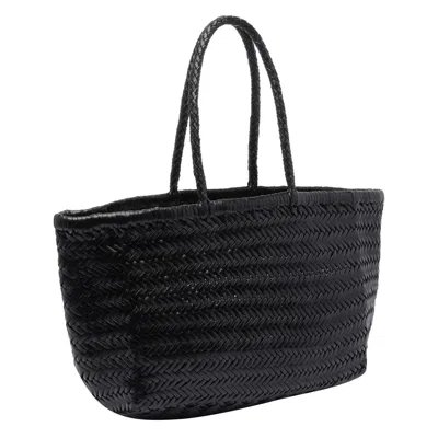 Dragon Diffusion Women Big Bamboo Triple Jump Basket Bag In Black