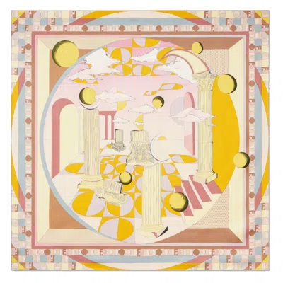 Fendi Women Moonlight Echoes Silk Foulard In Multi