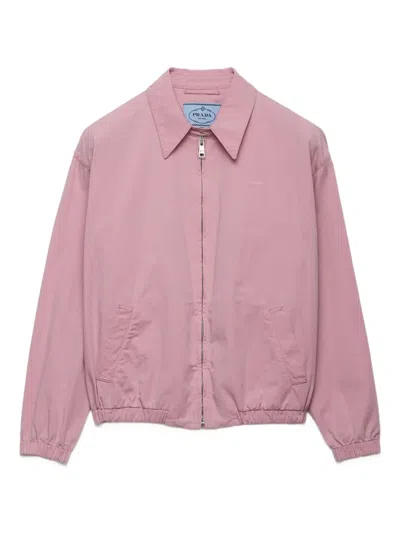 Prada Alte Blousonjacke Aus Gabardine In Multi