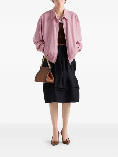 Prada Alte Blousonjacke Aus Gabardine In Multi