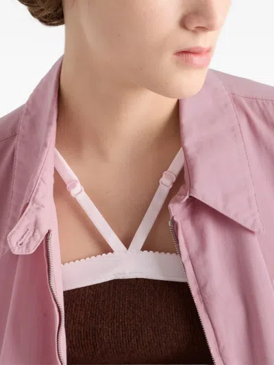 Prada Alte Blousonjacke Aus Gabardine In Multi