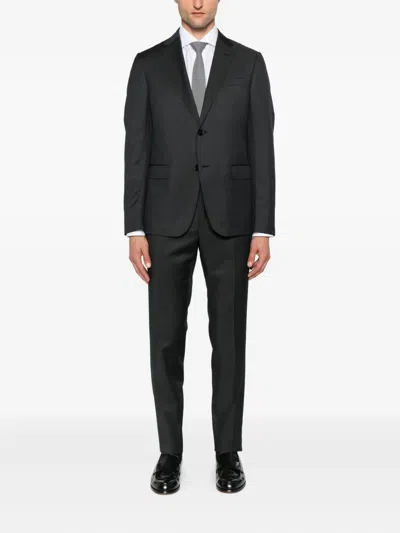 Zegna Three-button Suit In Black