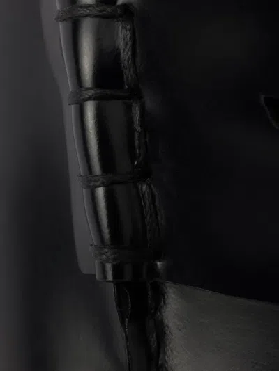 Prada 20mm Brushed-leather Band Loafers In Black