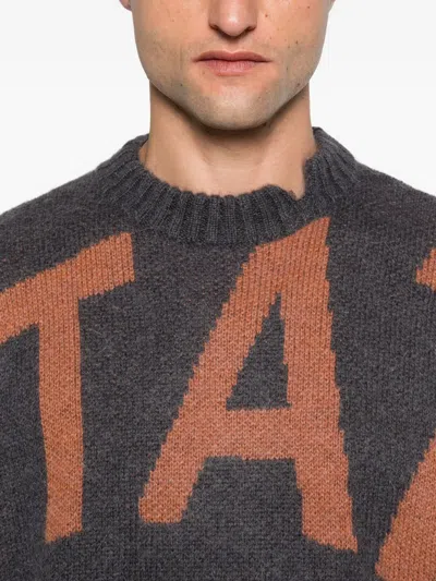 Perks And Mini Mutate Distressed Sweater In Gray