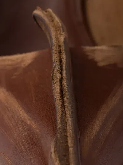 Prada Pointed Toe Stiletto Leather Pumps In Brown