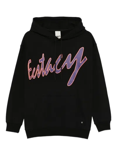 Perks And Mini Xtc Printed Hoodie In Black