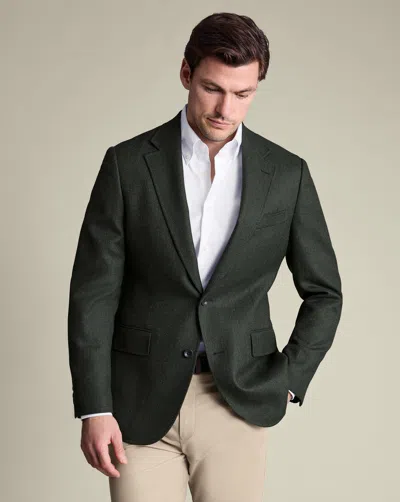 Charles Tyrwhitt Men's  Texture Na Jacket In Green