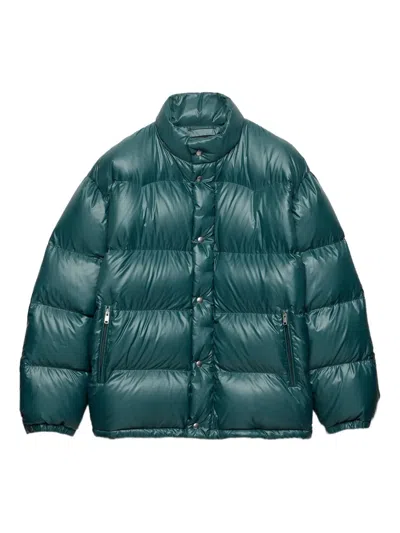 Prada Piumino In Re-nylon Ottanio  Uomo In Green