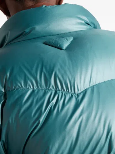 Prada Piumino In Re-nylon Ottanio  Uomo In Green
