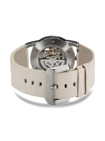Fob Paris Silver Skeleton 41mm In Silver