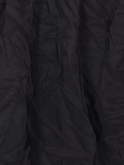 Maria Calderara Crinkled-effect Elastic-waist Maxi Skirt In Black