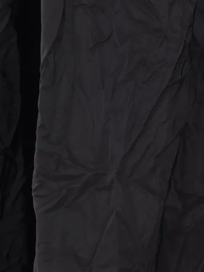 Maria Calderara Crinkled-effect Elastic-waist Maxi Skirt In Black