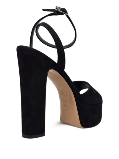 Casadei Ankle-strap Platform Sandals In Black