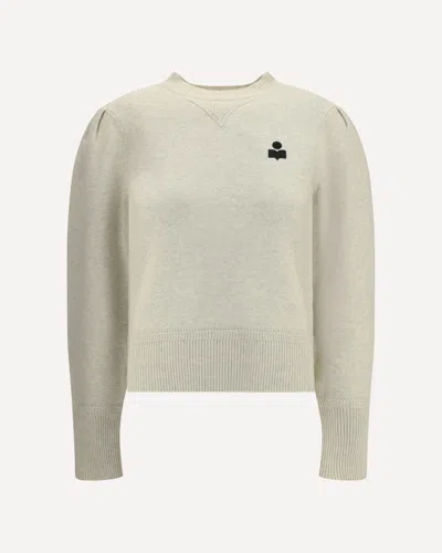 Isabel Marant Étoile Kelaya Sweater With Balloon Sleeves In White