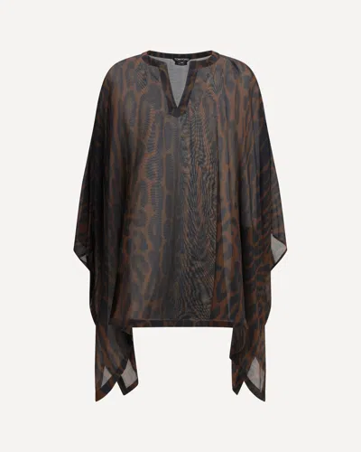 Tom Ford Kaftan Dress In Brown