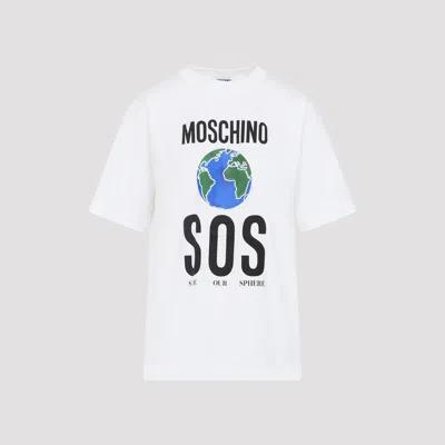 Moschino Couture Tshirt With Print In White