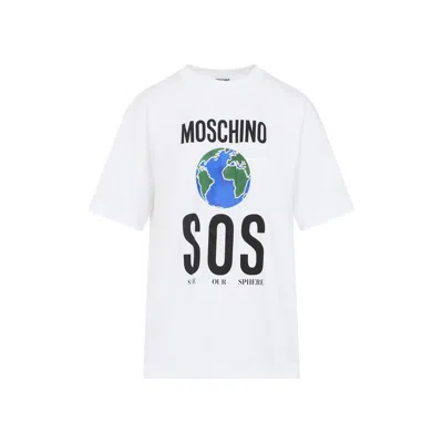 Moschino Couture Tshirt With Print In White