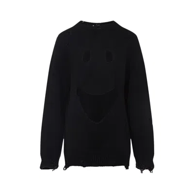 Moschino Couture Black Wool Sweatshirt In Black