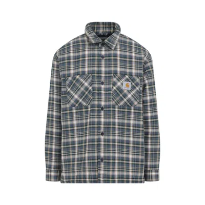 Carhartt Cronyn Shirt Jacket Plaid Pattern In Blue