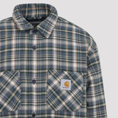 Carhartt Cronyn Shirt Jacket Plaid Pattern In Blue