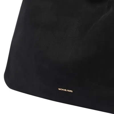 Michael Michael Kors Nolita Large Nubuck Leather Hobo Bag In Black