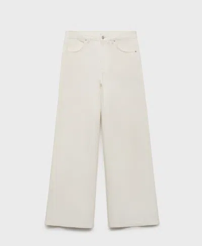 Mango Women's Straight-fit Cotton Pants In Neutral