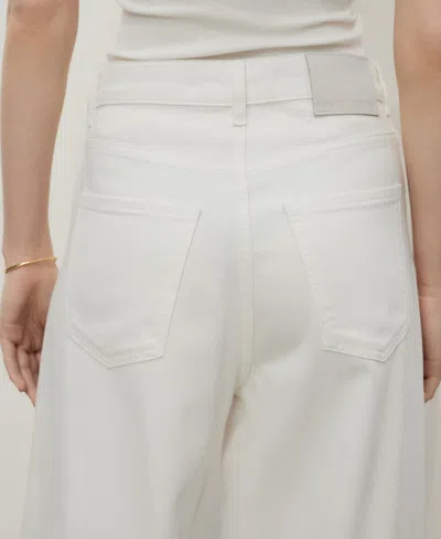 Mango Women's Straight-fit Cotton Pants In Neutral