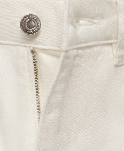 Mango Women's Straight-fit Cotton Pants In Neutral