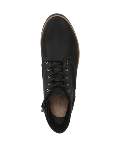 Dr. Scholl's Women's Northstar Round Toe Lace Up Short Boots In Black