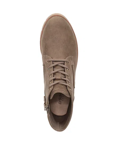 Dr. Scholl's Women's Northstar Round Toe Lace Up Short Boots In Brown
