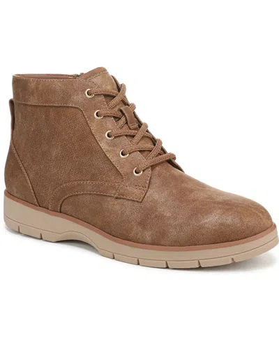 Dr. Scholl's Women's Northstar Round Toe Lace Up Short Boots In Brown