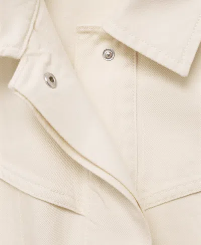 Mango Women's Denim-effect Vest In Sand