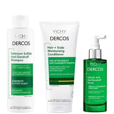 Vichy Dercos Anti-dandruff Routine With Hydrating Scalp Treatment Serum (worth $88.97)