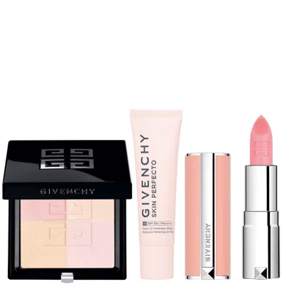 Givenchy Prisme Libre Pressed 4-colour Pressed Powder & Skin Perfecto Fluid Uv Spf Protector Bundle (various 