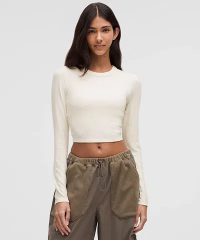 Lululemon Hold Tight Straight-hem Cropped Long-sleeve Shirt