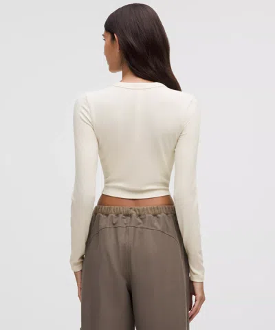 Lululemon Hold Tight Straight-hem Cropped Long-sleeve Shirt