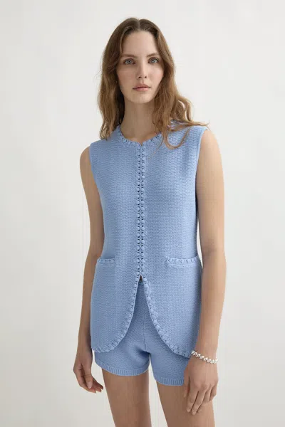 The Posse Harlan Vest In Blue