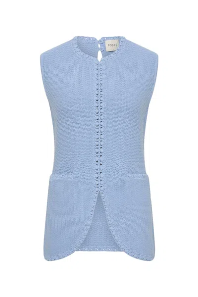 The Posse Harlan Vest In Blue