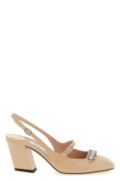 Jimmy Choo 'belinda' Embellished Slingback Pump In Pink