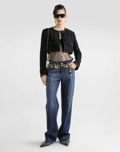 Dolce & Gabbana 5-pocket Denim Trousers In Blue