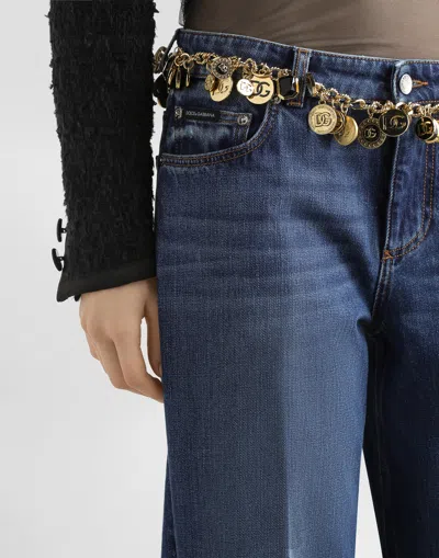 Dolce & Gabbana 5-pocket Denim Trousers In Blue