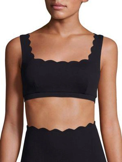 Shop Marysia Palm Spring Bikini Top In Black