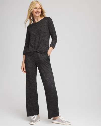 Chico's Twist-front Top In Black In Black