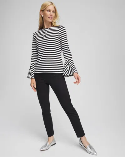 Chico's Pull-on Slim-fit Ankle Jeggings In Black In Black