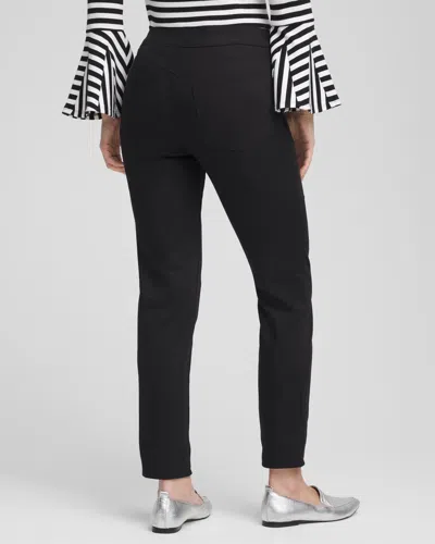 Chico's Pull-on Slim-fit Ankle Jeggings In Black In Black