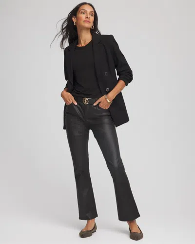 Chico's Touch Of Cool Layering Tee In Black In Black